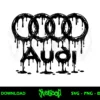 audi logo drip svg free cut file