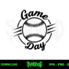 Game Day Baseball SVG Free Cut File 2 game day baseball svg free cut file
