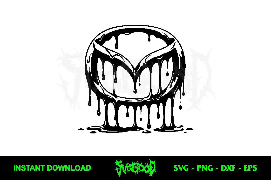 Mazda Drip Logo SVG Free Cut File 1 mazda drip logo svg free cut file