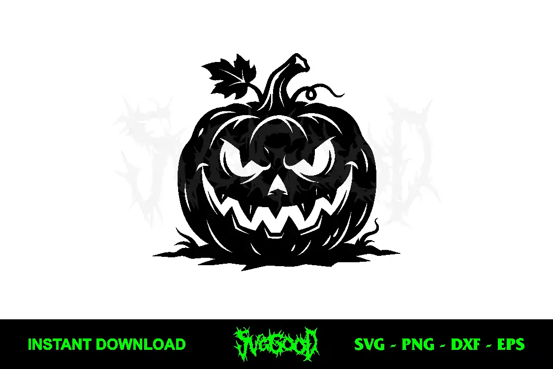 Pumpkin Evil Face SVG Free Cut File 1 pumpkin evil face svg free cut file